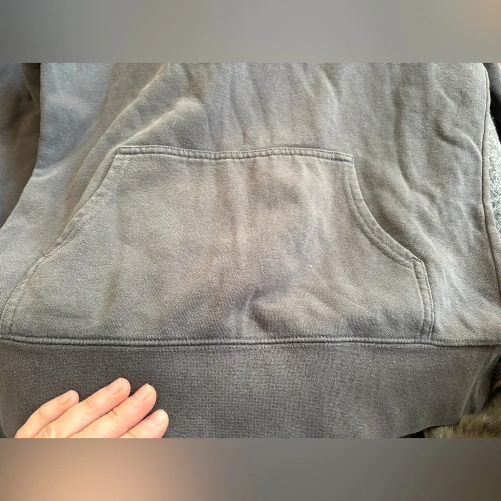 The North Face Brown Hoodie Sweater with Bold Red Logo